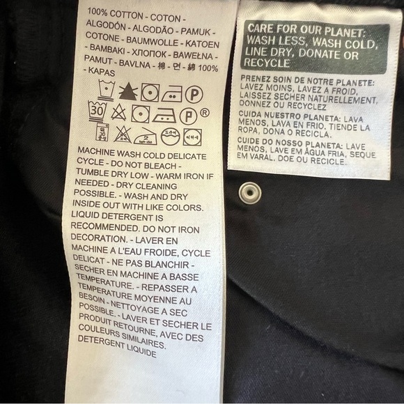 LEVI'S Ribcage Studded Rhinestone High Rise Jean Cut Off Shorts Black Size 26 - Picture 9 of 11